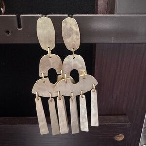 Kendra Scott Gold Geometric Dangle Earrings